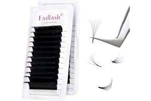 FADLASH Ciglia Extension Easy Fan Volume Ciglia Finte 0.05mm D Curl 15-20mm Lunghezza Mista Estensione Ciglia Professionale Seta Naturale Facili del Fan 2D~20D