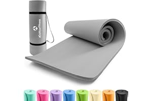 ‎#DOYOURFITNESS #DoYourFitness Fitnessmatte rutschfest | 183x61cm oder XXL 190x100cm | 0,8-2cm hoch | Gelenkschonende Gymnastikmatte | Yogamatte | Einsteiger und Fortgeschrittene | Indoor/Outdoor geeignet