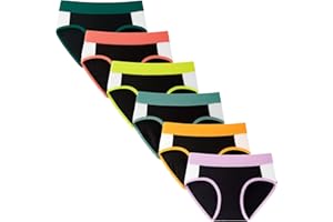 INNERSY Mutande Ragazza Cotone Vita Alta Slip Bambina Intimo Adolescenti 10-16 Anni Pacco da 6