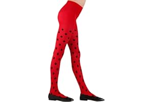 W WIDMANN MILANO Party Fashion - Collants pour enfants, 70 DEN, accessoires pour costumes de sorcières, coccinelles, abeilles, elfes, etc.
