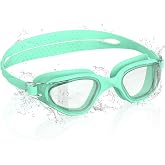 Ambienden Swimming Goggles for Children, HD 180&deg; Wide Angle Vision Swimming Goggles for 3-14 Years, Anti-fog, UV Protection,