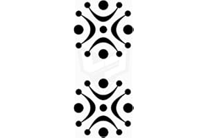 Artstickers 2 Unidades Pegatinas Estela Cántabra, Estelas de Barro. Varios tamaños a Elegir, para Coche o Moto (Negro, 14 x 14cm)