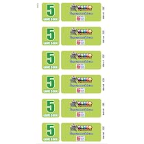 Bingosupermarket 600 Bingo-Tickets – 5 Seiten Pro Heft, 100 Streifen à 6 Tickets, Perforiert, Seriennummeriert