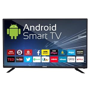 eAirtec 81 cm (32 Inches) HD Ready Smart Android LED TV 32AT-Voice (Black) (2020 Model)