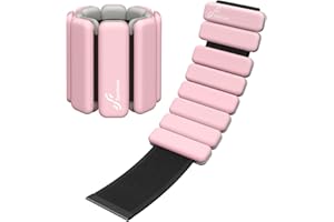 ‎SPORTNEER Sportneer Tragbare Gewichtsmanschetten – 2er-Set (Jeweils 0,5 kg & 1 kg) für Damen und Herren, Knöchelgewicht Set für Yoga, Tanz, Aerobic