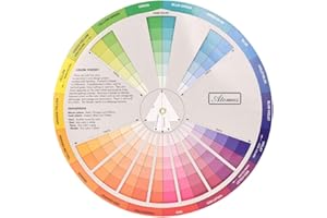 EXCEART Roue De Couleur De 1Pc Couleur D' apprentissage Couleur Roue Carte D' apprentissage Carte Colorm Couleur Ixed Guide Outil pour De Couleur Carte De Roue