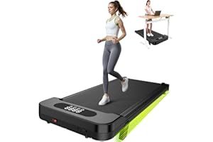 HomeFitnessCode Walking Pad Treadmill with Incline, 8KM/H Under Desk Portable Treadmills for Home, Compact & Small, Ultra Quiet with LED Display, Remote Control