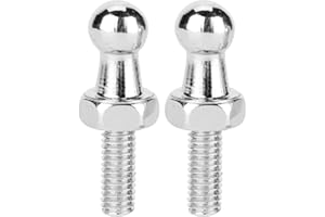 MADEZZ 2 Piezas Tornillo M6 Soporte Perno Prisionero de Cabeza de Remolque de Bola para Usar con Amortiguadores de Gas Y Elevadores de Capó de Resorte de Aleación de Aluminio CNC