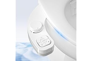 PENDEJATO Pulvérisateur Bidet Toilette WC - Non Électrique Accessoires De Toilette Japonaise - Buse Rétractable Avec 2 Angles De Jet（Anti-colmatage）- Pour Le Nettoyage Avant Et Arrière (Blanc)