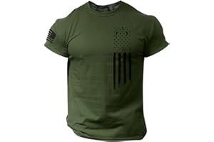 ROSENNIE T Shirt Herren Usa Flaggen Druck T Shirts Kurzarm Männer Lustige T Shirts Slim Fit Muskelshirts Kompressionsshirt Rundhalsausschnitt Sport Shirt Tactical Shirts Laufshirt