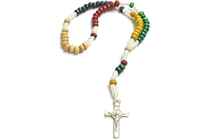 DELL'ARTE Articoli Religiosi, Rosario missionario Legno 4mm
