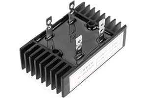 KUULEYN Pont redresseur, 1pc 100A Amp 1600V Tension 2-Phase Diode Pont redresseur haute puissance Black n Board Chargeur de batterie