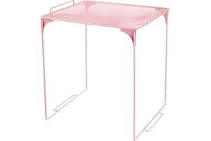 CUSROS Locker Organizer Shelf Mesh Locker Organizer Stackable School Locker Shelf Magnetic Pencil Cups, Locker Shelf, Marker Holder for School Essentials Office Locker Accessories Pink A