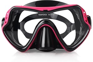 EXP VISION Mascara Buceo Adulto, Equipo de Buceo Profesionales con Vista Amplia for Men Women Mascara Snorkel, Gafas Buceo en Silicon para Adultos, niños y niñas