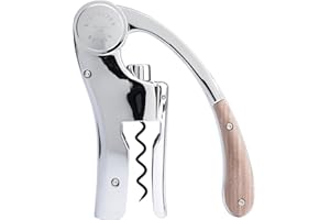 L'Atelier du Vin 095464-7 Oeno Motion Wood Hebelkorkenzieher, Gußeisen, Schwarz