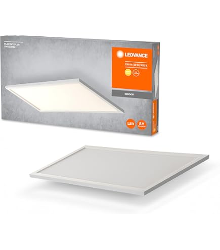 LEDVANCE Square LED Decken-/Wandleuchte COLOR + WHITE – 19 W, Warmweiß & Farblicht, Dimmbar, IP20, Aluminium, 200 Mm