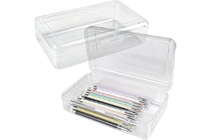 2 stycken plastpennor låda förvaring 20 x 12 x 6 cm, stapelbara