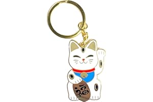 Jungle Empire Portachiavi Portafortuna – Luck to Go - Gatto Fortunato - Portachiavi Auto - Maneki Neko - Buona fortuna