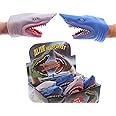 Puckator Shark Head Hand Puppet Shark Themed - Hand Puppet - Finger Hands - Shark Toys For Boys And Girls - Small White Shark Hands - Finger Monsters - Imaginative Play
