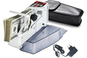 Mini Handhållen Penningräknare, Penningräknare, Bärbar Sedelräknare, Kontantregister, Valutaräknare, LED-display, Batchlägen