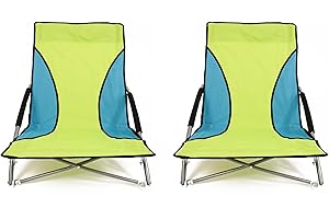 Nalu Folding Beach Chair Lightweight Portable Folding Outdoor Seat for Gardens and Festivals (2-pack)