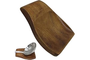 Amore Legno Sforza Poggiamestolo in Legno, Utensile Poggia Posate Cucchiaio e Mestolo, Posa Mestoli, Porta Cucchiaio Cucina, Appoggia Utensili e Accessori, Portamestolo Made In Italy (A)