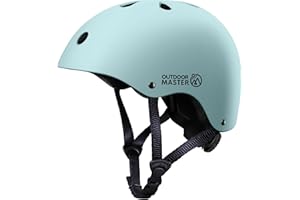 OutdoorMaster Youth & Kids Bike Helmet - Adjustable Multi-Sports Skateboard Helmet with Removable Liners for Balance Bike, Toddler Scooter, One Wheel Hoverboard