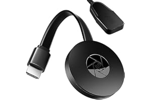 WITFOAM Adattatore Wireless 4K HDMI, Dongle Miracast/Airplay/DLNA, Supporto 1080P 2.4G, Chromecast per TV e Proiettori, Compatibile con iOS 8+, Android 5.0+, Windows 7+, Mac, Monitor HDMI