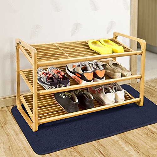 SoBuy®Schuhregal, Schuhablage, Bambusregal aus Bambus,3 Etagen, FSR12-N - 2