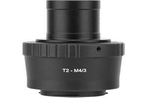 MUGAST T2-M4 / 3 Anneau Adaptateur de Télescope, 1,25 Pouce Anneau Adaptateur de Monture Télescope en Métal pour Olympus M4 / 3 Appareil Photo