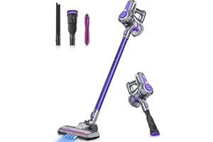 ‎IAB IAB Akku Staubsauger, 15000Pa Kabelloser Staubsauger 160W Stielstaubsauger mit Wandhalterung Stabstaubsauger für Hartböden/Teppich/Tierhaare/Auto