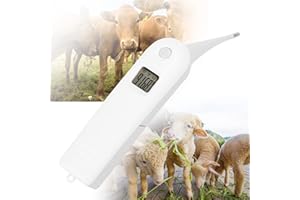 SALALIS Thermomètre vétérinaire numérique Thermomètre Anus, Thermomètre Vétérinaire Numérique Rapide, Testeur de Température pour Bétail pour porcs bovins chiens de berger, cheval (sans batterie)