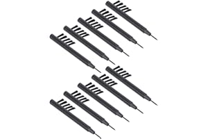 SWOQ Hearing Amplifier Cleaning Brushes, 10pcs / Set Hearing Aid Cleaning Tools Volume Adjustment Debris Cleaning Magnet Reusable Headphones