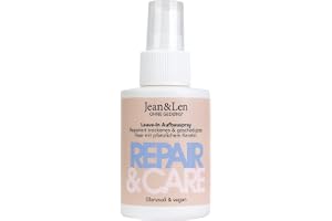Jean & Len Leave-In uppbyggnadsspray, 100 ml | Vårdar skadat hår, med Phyto-Keratin-byggstenar & växtbaserade proteiner, utan