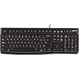 Logitech K120 Tastiera Cablata Business per Windows/Linux, USB, Tasti ‎Silenziosi, Anti Schizzi, Barra Spaziatrice Curva…