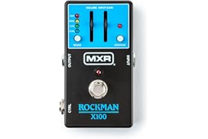 MXR X100 Rockman Pedal | Rockman X100 Analog Tone Processor con 4 Preset, Compressione Calibrata e Chorus Bucket-Brigade