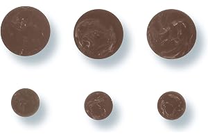 Libaro Väggkrokar 6-pack Marmoreffekt – Moderna Klädkrokar i Brunt – Robusta Väggknoppar av Konststen med Skruv – 3 Stora och