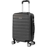 ITACA - Maleta de Cabina 55x40x20 - Maletas De Viaje Cabina Rígidas Trolley con 4 Ruedas Dobles para Avion Ligera Equipaje De