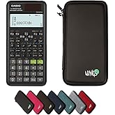 Casio fx-991ES Plus 2nd Edition with Protective Case WYNGS Black - Scientific Calculator - Basic Package