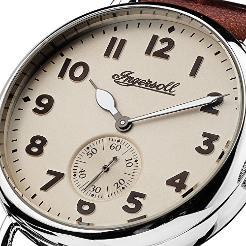Ingersoll Herren Analog Quarz Uhr mit Leder Armband I03301