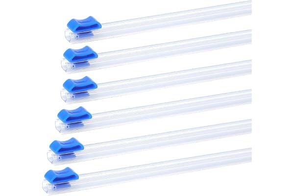 6 st plastfolieskärare 33 cm (13 tum) glidande skärare foliedispenser, folieskärare kök, lim, folieskärare för plastfolie och aluminiumfolie, skrapa för folie, plastfolieskärare ersättning
