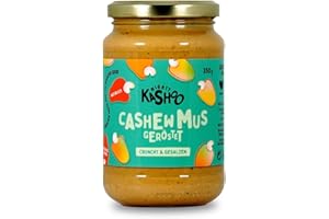 ‎MIGHTY KASHOO Mighty Kashoo - Geröstet crunchy & salzig, Nachhaltiges Cashewmus aus Westafrikanischen Nüssen, 350g im Glas - Natürlich, vegan und reich an Nährstoffen
