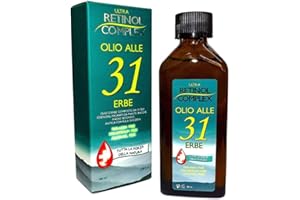 ULTRA RETINOL COMPLEX Retinol Complex Olio alle 31 Erbe senza Parabeni, Paraffina e Alcohol utile contro Mal di Testa e dolori al corpo - 100ml