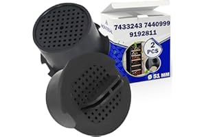2 Pièces Filtre à Charbon Actif Frigo Cave a Vin Ø 51 mm avec Code Original 7433243 7440999 9192811 pour Liebherr 9447050 pour Miele 467217 606509 pour Bosch - MONTERAL