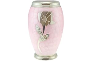 Cherished Urns Rose Pink Patterned Adult Cremation Urn for Ashes