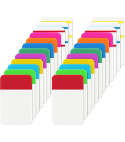 Onglets Adhésifs Repositionnables - 360 Onglets, 18 Couleurs, 2,5 Cm - Pour Cahiers, Classeurs, Organisation