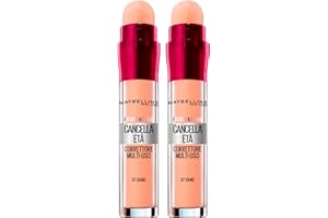 2x Maybelline New York Il Cancella Età Correttore Liquido Multiuso Colore 07 Sand - 2 Correttori