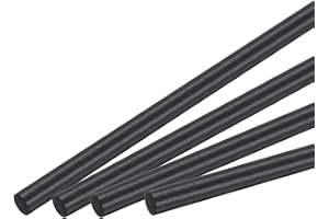 QUARKZMAN 10 Pièces Barre en Fibre de Carbone, 6mm x 100mm Tige de Carbone pour avion RC, Bricolage, Cerf-Volant, Tube d'Aile de Quadricoptère, Réparation de Bras