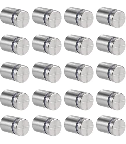 4 Pièces Acier Inoxydable Publicité Vis Verre Standoff Fixations