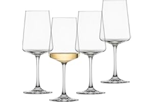 SCHOTT ZWIESEL Copas de vino blanco MioVino (set de 4), modernas copas de vino para vino blanco, copas de cristal Tritan aptas para lavavajillas, fabricadas en Alemania (art. nº 124050)